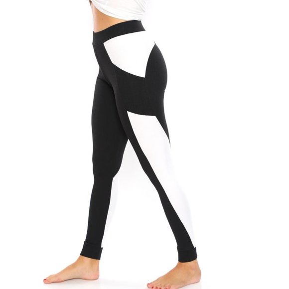 CM Fashion BLACK WHITE TIGHTS - Picture 5 of 8